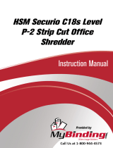 MyBinding HSM Securio C18S Level 2 Strip Cut Manual do usuário