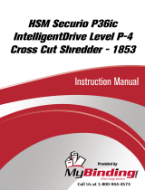 MyBinding HSM Securio P36c Level 3 Cross Cut Manual do usuário