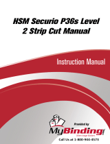 MyBinding HSM Securio P36s Level 2 Strip Cut Manual do usuário