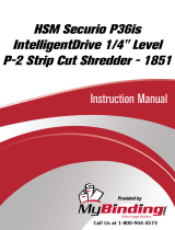 MyBinding HSM Securio P36s Strip-cut Manual do usuário