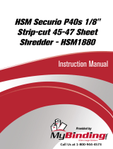 MyBinding HSM Securio P40S 1/8" Strip-cut Manual do usuário