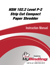 MyBinding HSM 102.2 Level 2 Strip Cut Manual do usuário