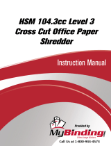 MyBinding HSM 104.3cc Level 3 Cross Cut Manual do usuário