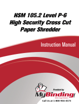 MyBinding HSM 105.2 Level 5 High Security Cross Cut Manual do usuário