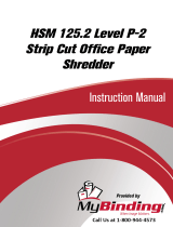 MyBinding HSM 125.2 Level 2 Strip Cut Manual do usuário