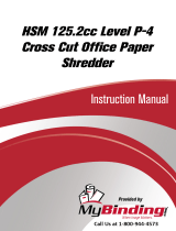MyBinding HSM 125.2cc Level 3 Cross Cut Manual do usuário