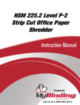 MyBinding HSM 225.2 Level 2 Strip Cut Manual do usuário