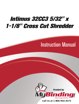 MyBinding Intimus 32CC3 5/32" x 1-1/8" Cross Cut Shredder Manual do usuário