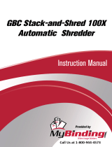 MyBinding Swingline Stack-and-Shred 100X Automatic Shredder Manual do usuário