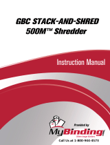 MyBinding Swingline Stack-and-Shred 500M Hands Free Micro Cut Shredder 1758577 Manual do usuário