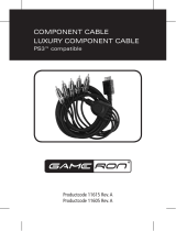 GAMERON COMPONENT CABLE LUXURY COMPONENT CABLE Manual do proprietário