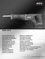 AEG BUS 18 X Manual do proprietário