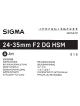 Sigma 24-35mm F2 DG HSM Art Instructions Manual