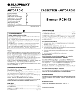 Blaupunkt BREMEN RCM 43 Manual do proprietário