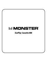 Monster iCarPlay Cassette 800 Manual do usuário