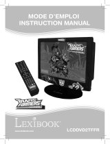 Lexibook LCDDVD2TFFR Manual do proprietário