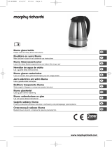 Morphy Richards Illuma glass kettle Manual do proprietário