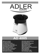 Adler AD 4005 Instruções de operação
