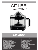 Adler AD 4068 Instruções de operação