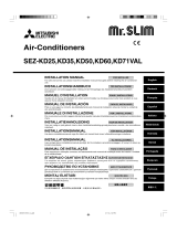 Mitsubishi SEZ-KD60VAL Manual do proprietário