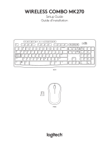 Logitech MK270 Wireless Keyboard and Mouse Combo - Keyboard and Mouse Included, Long Battery Life Manual do usuário