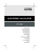 Citizen CT-500 Manual do proprietário