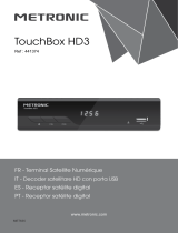 Metronic Touchbox HD 3 441374 Tuner Oui Manual do usuário