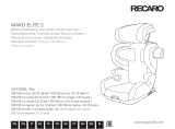 RECARO Mako Elite Manual do proprietário