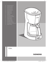 Siemens TC3A0103 COFFEE MAKER Manual do proprietário