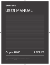 Samsung Téléviseur 4K 75'' 189 cm UE75TU7025KX Manual do usuário
