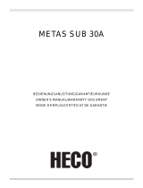 Heco METAS SUB 30A Manual do proprietário