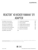 Garmin Piloto automatico kicker Reactor 40 Guia de instalação