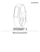 Garmin vivosmart 4, Small/Medium, Silver Manual do proprietário