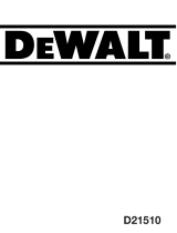 DeWalt D21510 Manual do proprietário