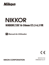 Nikon NIKKOR Z DX 16-50mm f/3.5-6.3 VR Manual do usuário