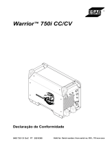 ESAB Warrior™ 750i CC/CV Declaração de conformidade