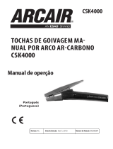 Arcair CSK4000 Air Carbon-Arc Manual Gouging Torch Manual do usuário