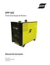 ESAB EPP-362 Plasma Power Source Manual do usuário