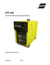 ESAB EPP-360 Plasma Power Source Manual do usuário