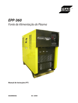 ESAB EPP-360 Plasma Power Source Manual do usuário
