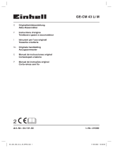 EINHELL GE-CM 43 Li M Kit (2x4,0Ah) Manual do usuário