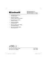 EINHELL GE-CM 36/37 Li (2x3,0Ah) Manual do usuário