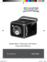 Lexibook SPIDER-MAN BOOMBOX CD PLAYER Manual do usuário