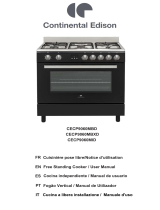 CONTINENTAL EDISON CECP9060MBXD Manual do usuário