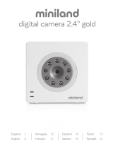 Miniland digital camera 2.4" gold Manual do usuário