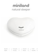 Miniland natural sleeper Manual do usuário