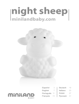 Miniland night sheep Manual do usuário
