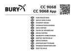 BURY CC 9068 Manual do proprietário