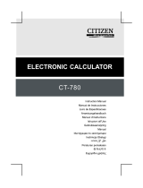 Citizen CT-780 Manual do usuário