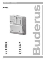 Buderus EM10 Manual do usuário